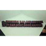 Plaque de bureau personnalisée — deux lignes