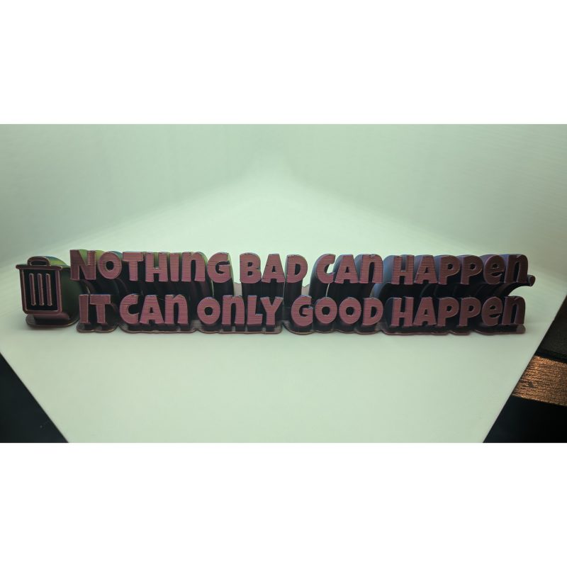 Plaque de bureau personnalisée — deux lignes