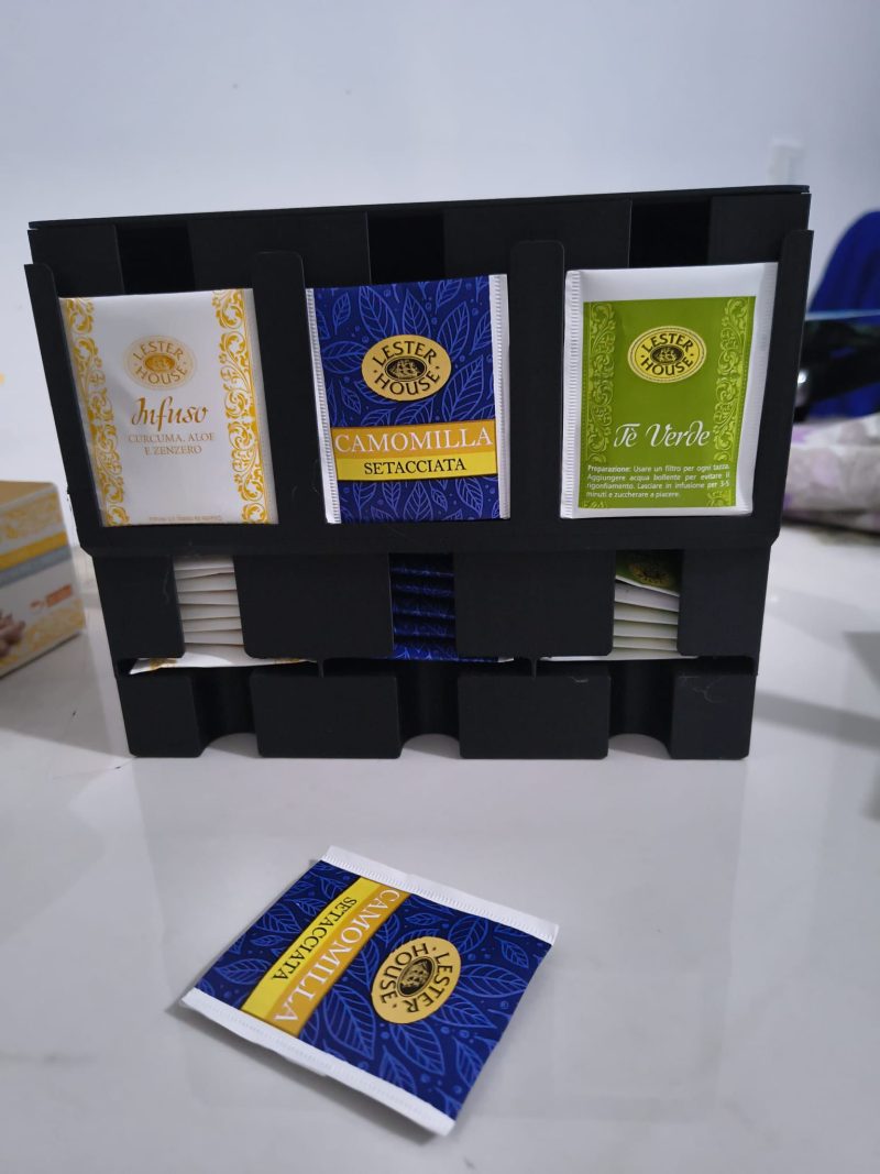 Distributeur de sachets de thé — modèle moderne