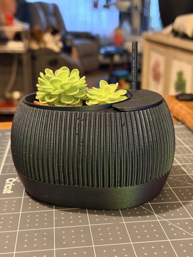 Pot à réserve d'eau avec témoin de niveau — lot de 2