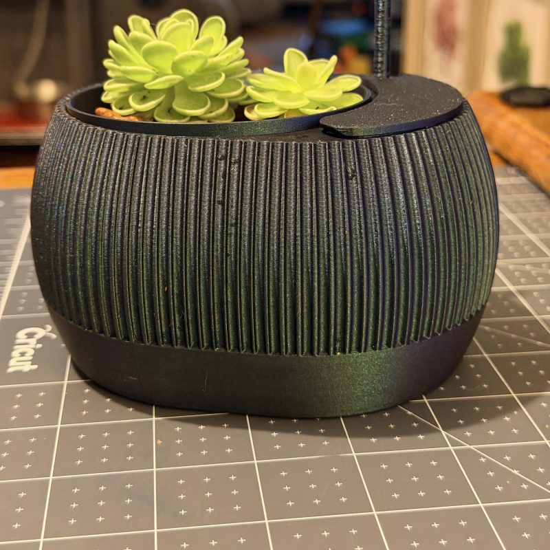 Pot à réserve d'eau avec témoin de niveau — lot de 2
