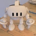 Support casque VR Meta Quest « Robot » – station casque et manettes imprimée en 3D