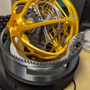 Tourbillon mécanique décoratif — objet à faire tourner