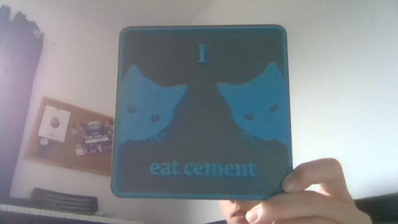 Plaque de toilettes « un chat va s'occuper de vous »