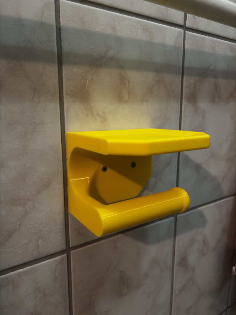 Dérouleur de papier toilette avec tablette