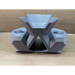 Support Meta Quest 3 facetté – station VR design imprimée en 3D