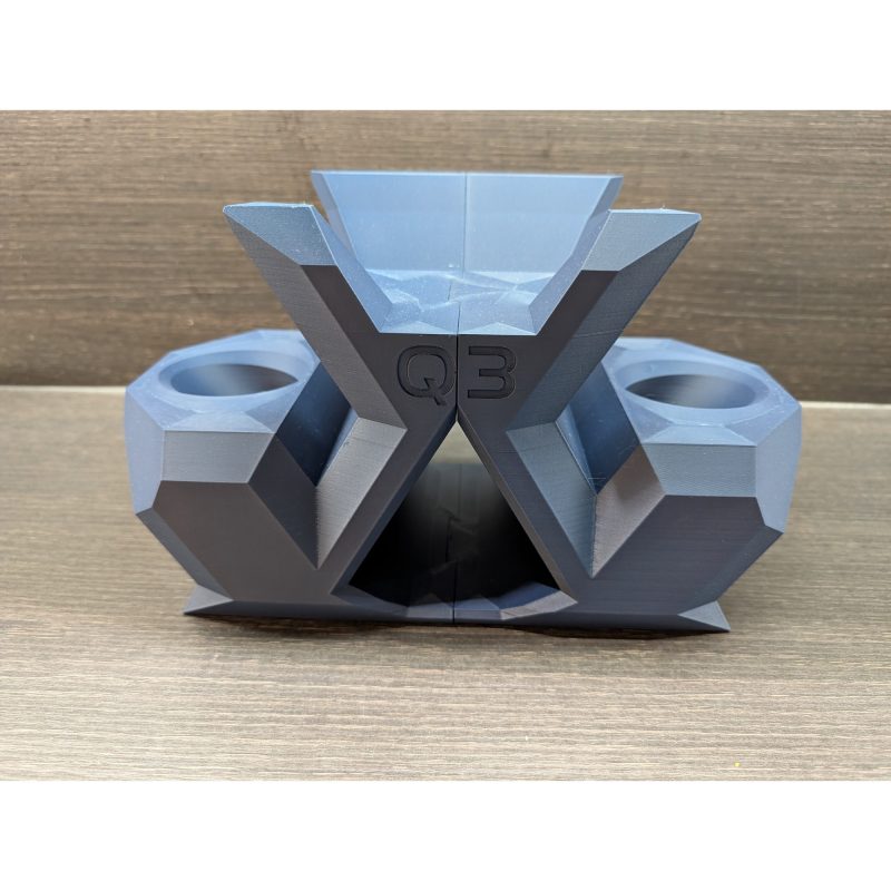 Support Meta Quest 3 facetté – station VR design imprimée en 3D