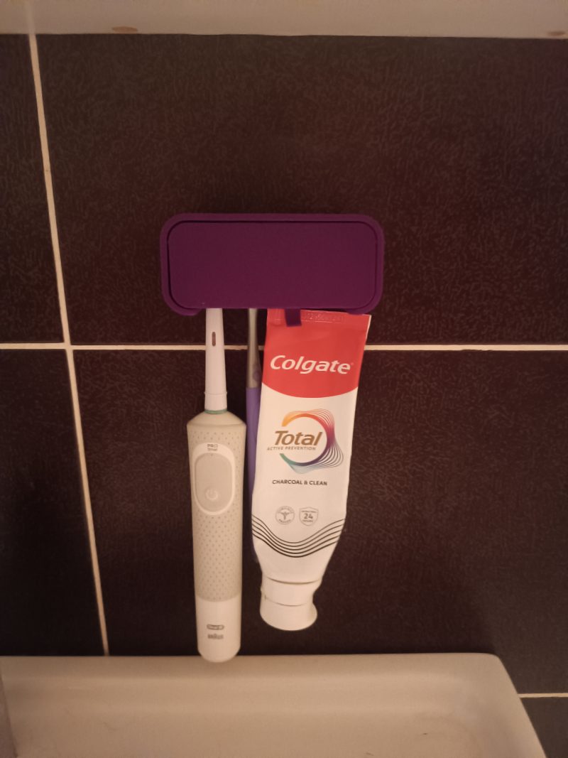 Porte-brosses à dents mural — imprimé en 3D