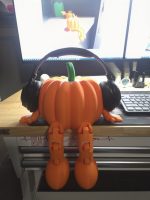 Citrouilles articulées d'Halloween — lot de 2