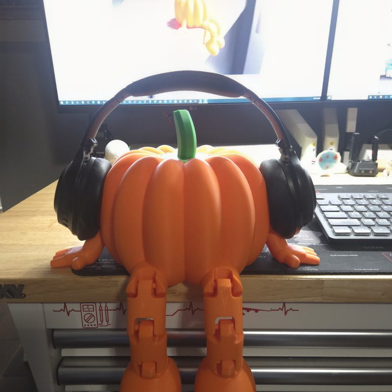 Citrouilles articulées d'Halloween — lot de 2