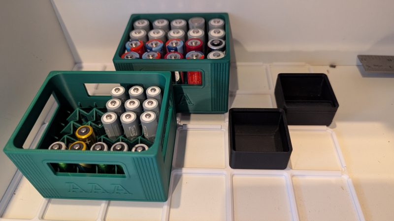 Casier à piles AA et AAA — empilable
