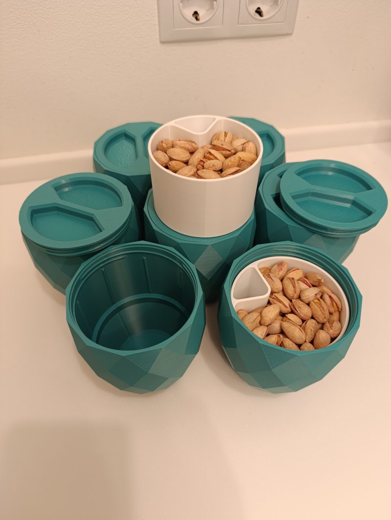 Gobelet à pistaches nomade — double fond