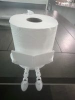 Porte-rouleau « robot » avec bac de rangement — articulé