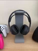Support casque moderne — socle plein