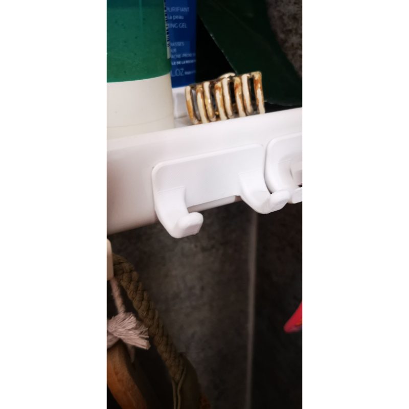 Porte-rasoir mural — lot de 2