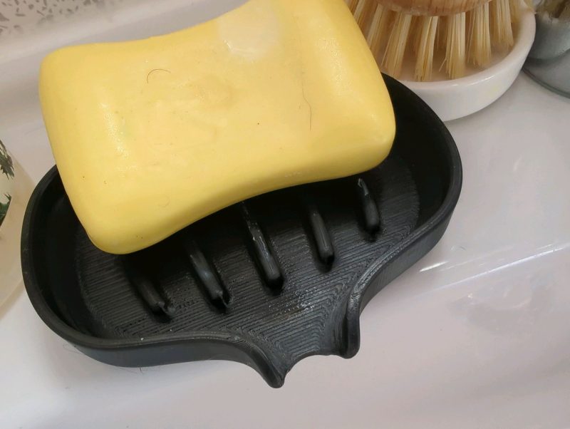 Porte-savon égouttant — imprimé en 3D