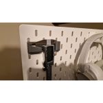 Support de pied à coulisse pour panneau perforé — lot de 2