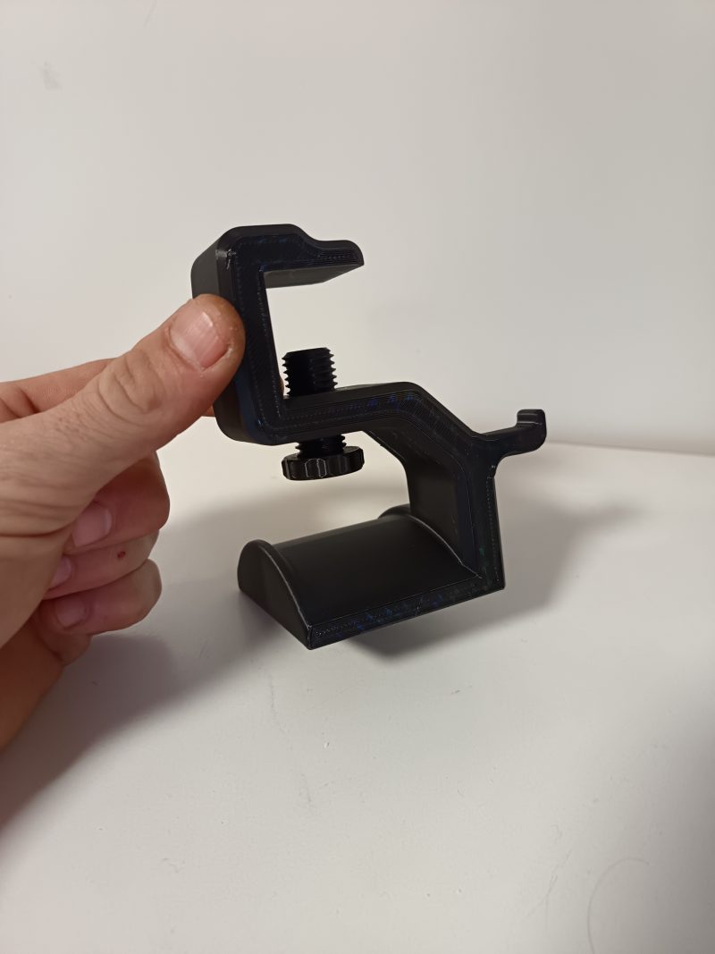 Support casque à pince pour bureau