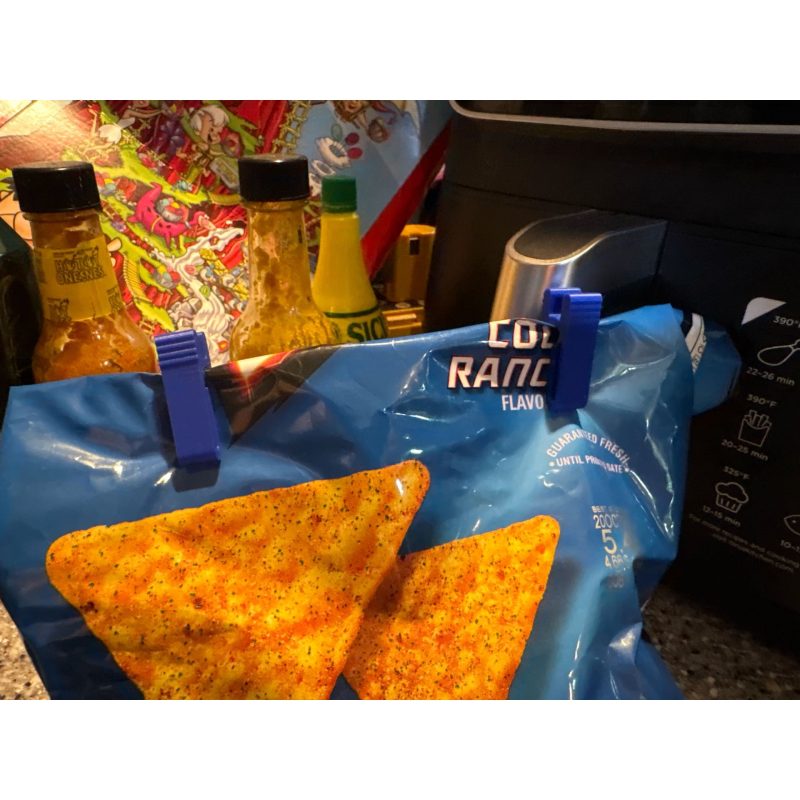 Pinces à sachet — lot de 8, imprimées en 3D