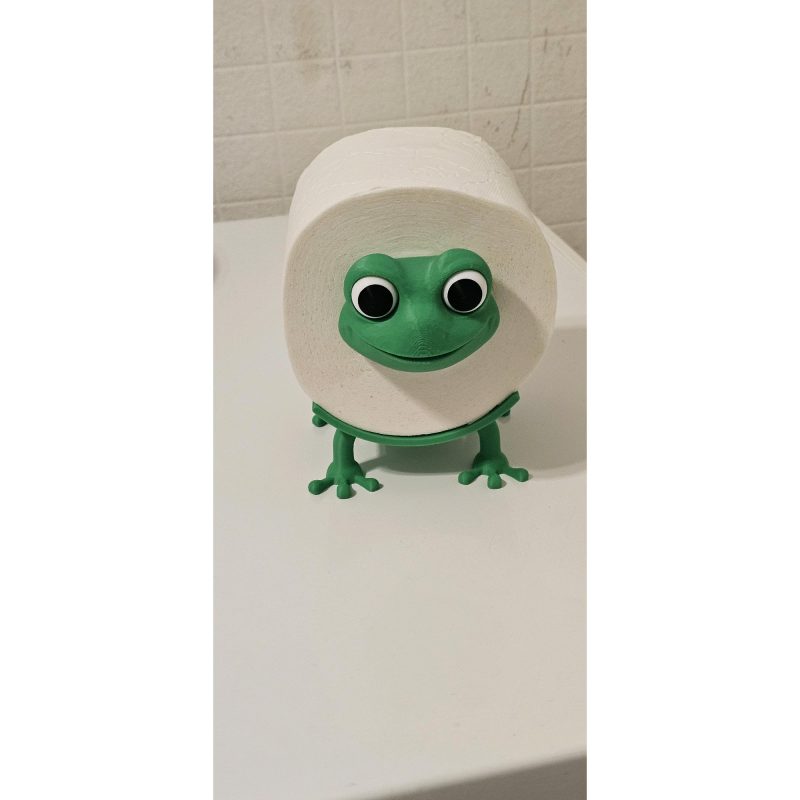 Dérouleur de papier toilette « grenouille » — s'adapte à tout