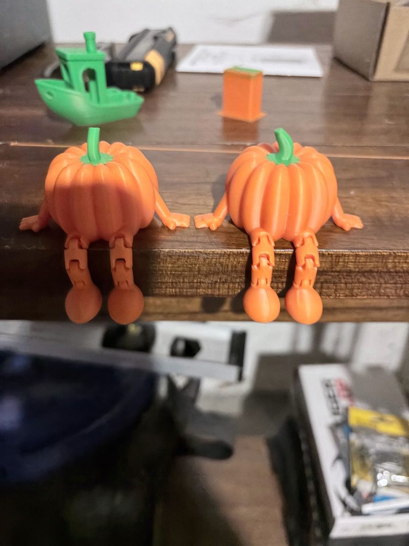 Citrouilles articulées d'Halloween — lot de 2
