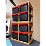 Mini bacs de rangement à poignées — lot de 4