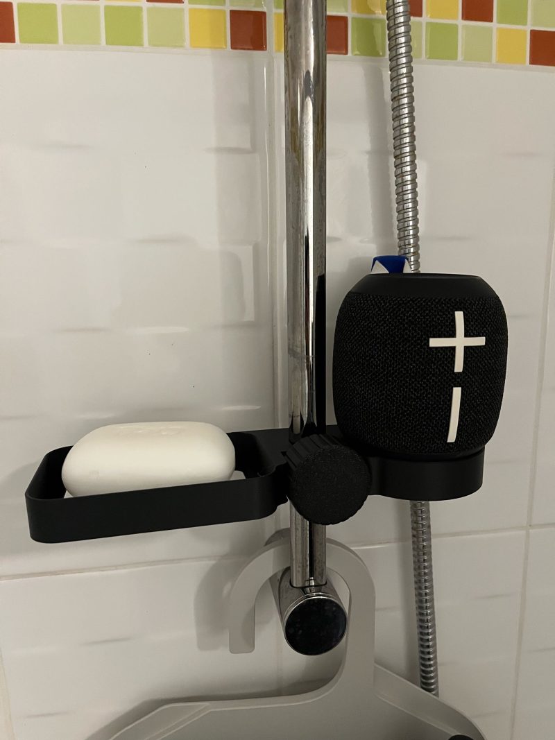 Panier de douche à clipser sur la barre — sans perçage