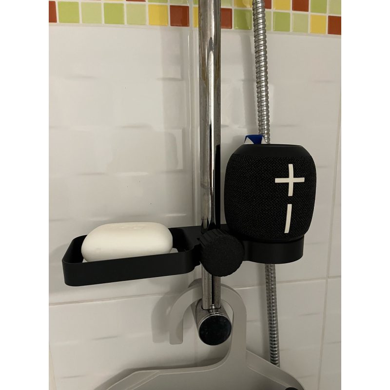 Panier de douche à clipser sur la barre — sans perçage