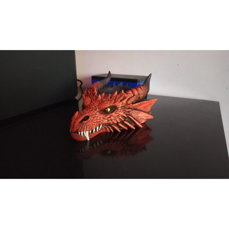 Vide-poche tête de dragon — entrée ou bureau