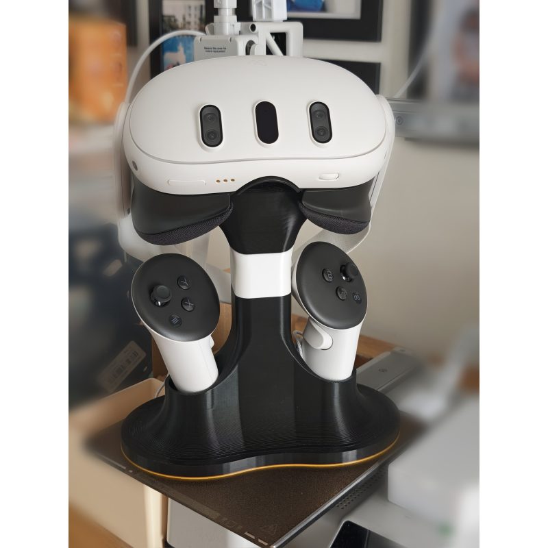 Support Meta Quest 3, 3S et Quest 2 – station de bureau imprimée en 3D
