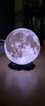 Lampe lune en relief — abat-jour pour ampoule LED