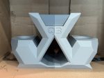 Support Meta Quest 3 facetté – station VR design imprimée en 3D