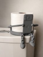 Porte-rouleau « robot » avec support téléphone — articulé