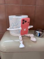 Porte-rouleau « robot » avec support téléphone — articulé