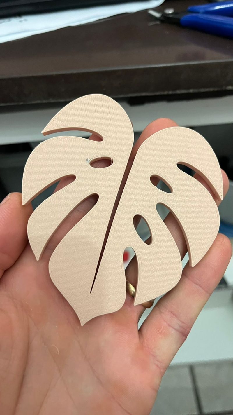 Dessous-de-verre feuille de monstera — set avec support