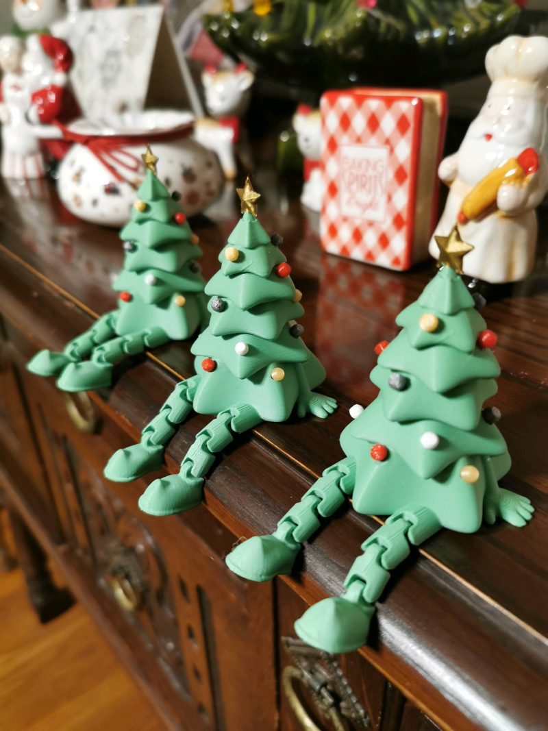 Sapins articulés à jambes — lot de 3