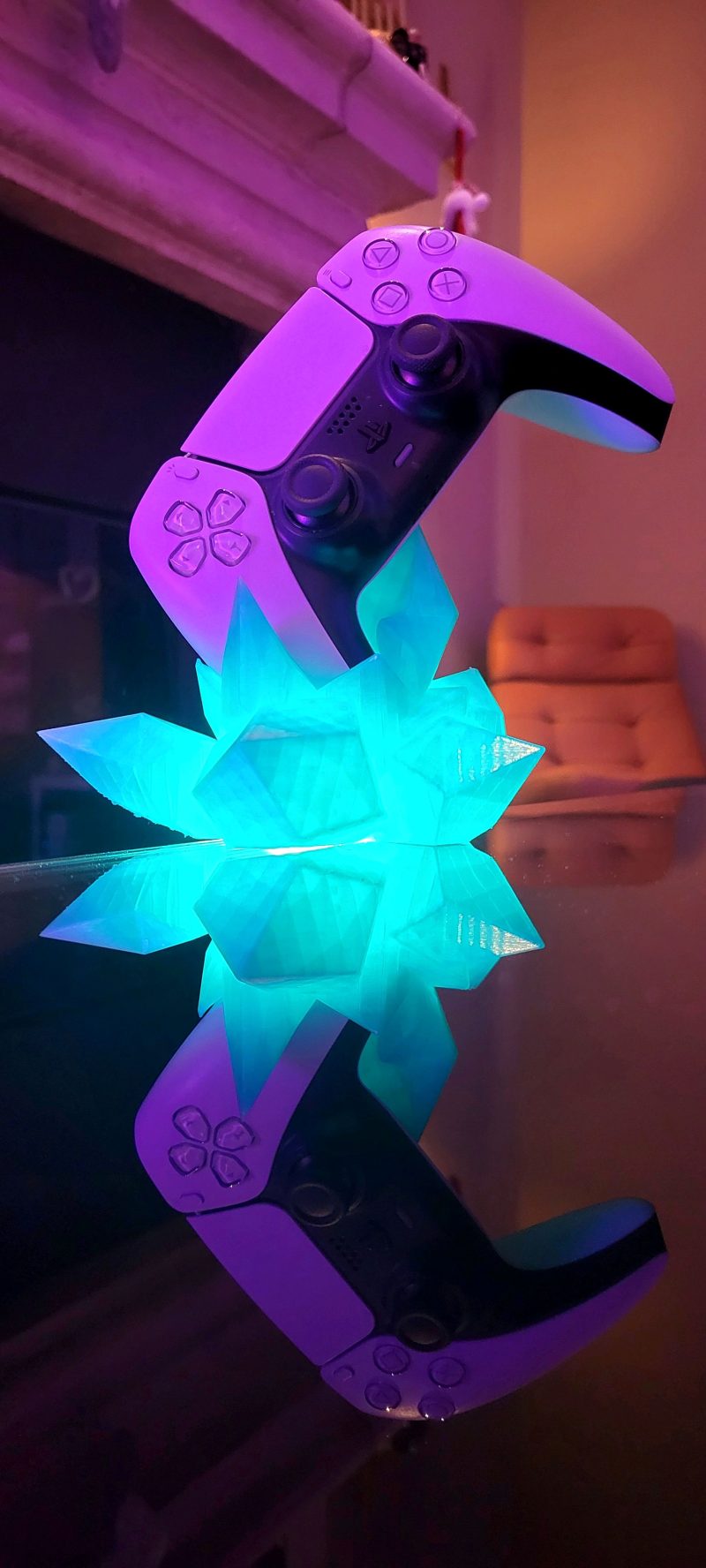 Support manette PS5 « cristal » — imprimé en 3D
