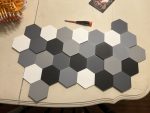 Hexagones muraux — lot de 6