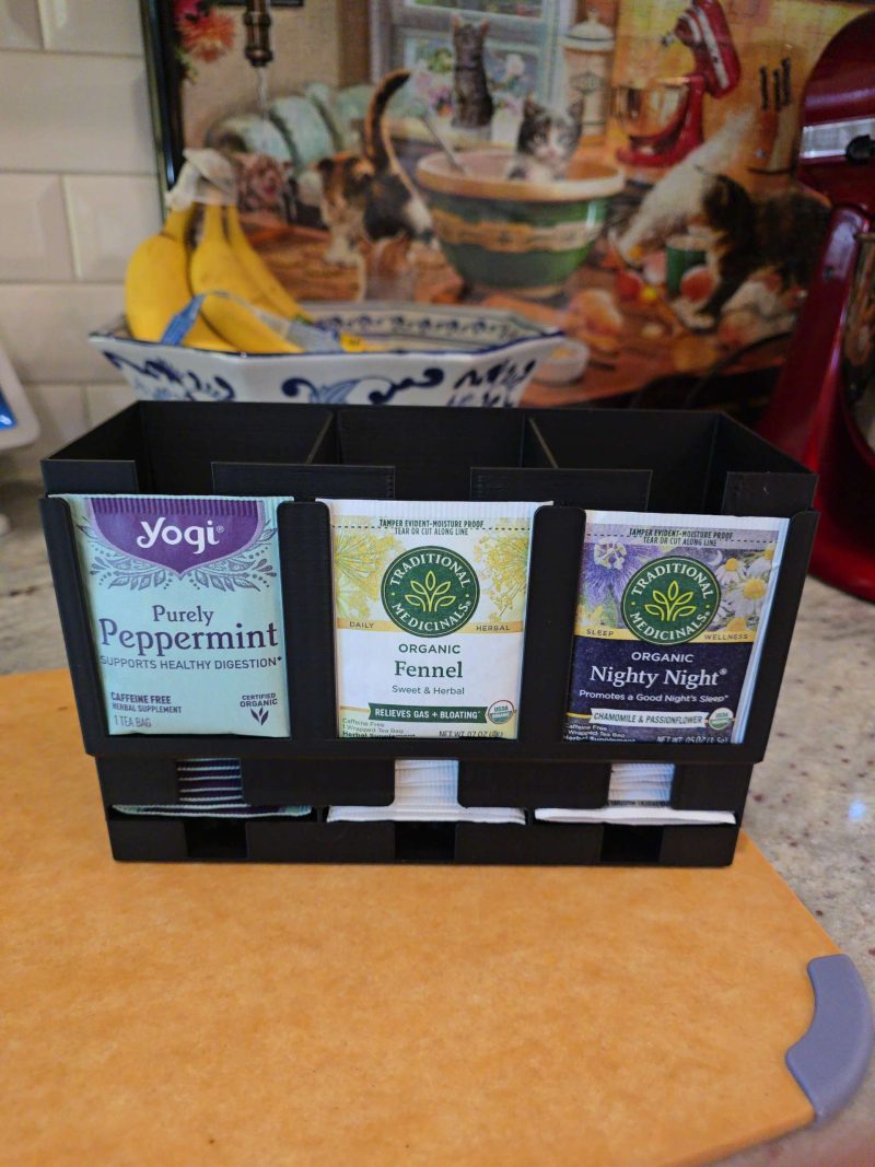 Distributeur de sachets de thé — modèle moderne