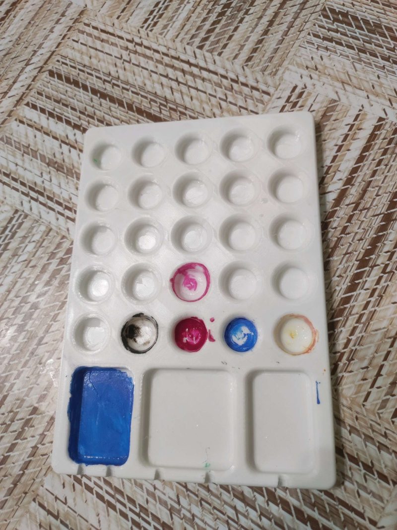 Palette de peinture à godets — lot de 2