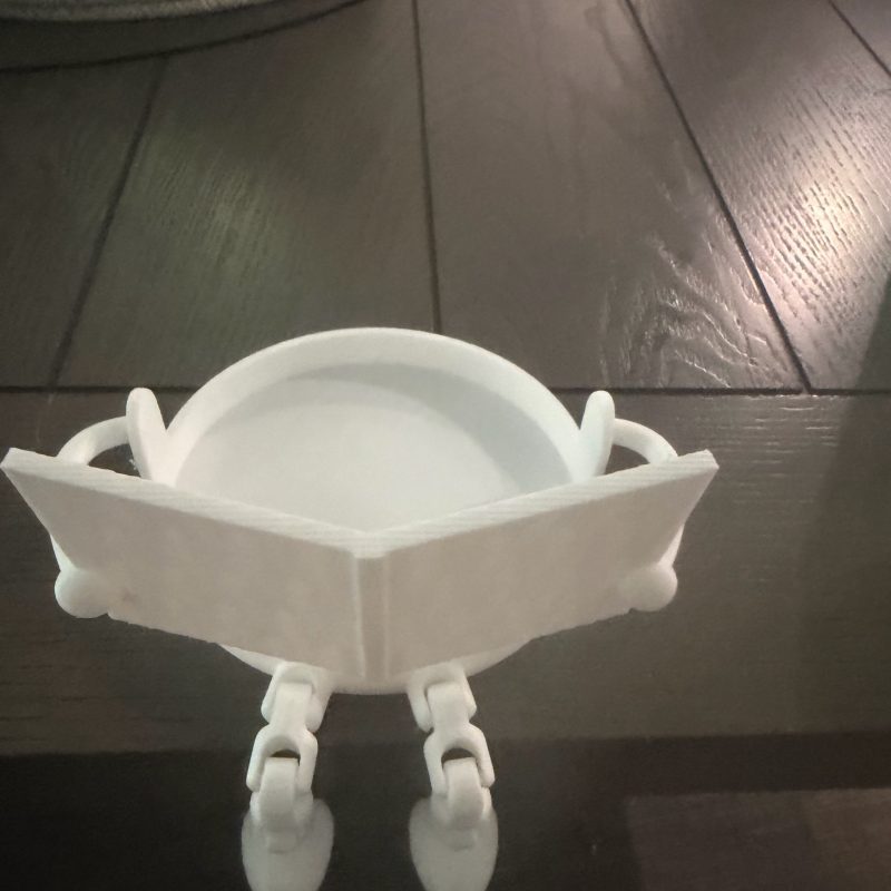 Porte-rouleau « robot » avec bac de rangement — articulé