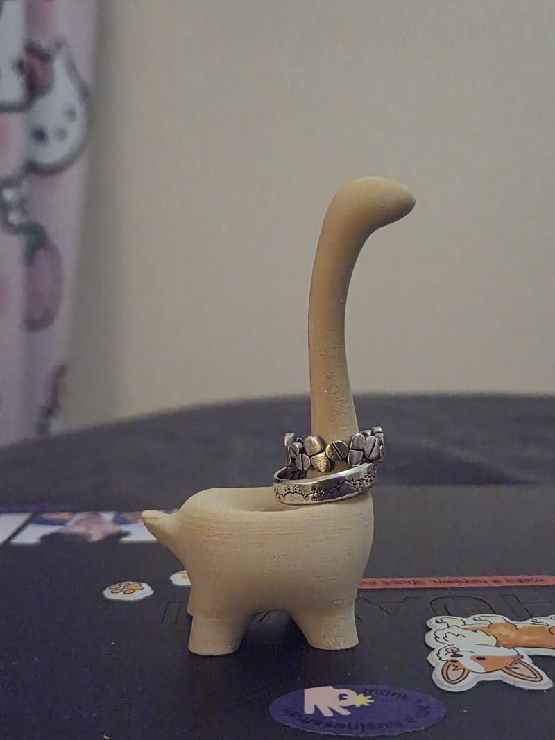 Porte-bagues dinosaure — imprimé en 3D