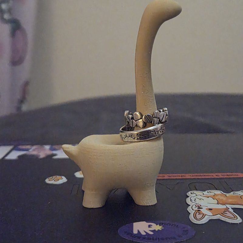 Porte-bagues dinosaure — imprimé en 3D