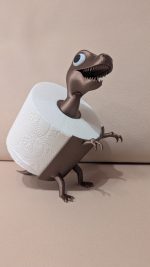 Porte-rouleau « dinosaure » — sur pied