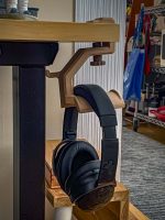 Support casque à pince pour bureau