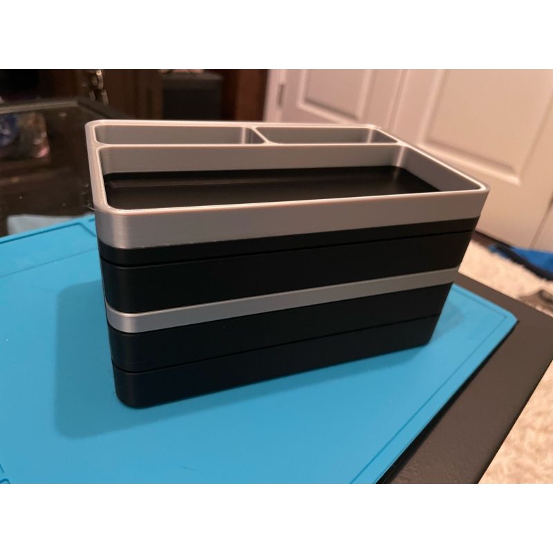 Bacs de tri empilables — lot de 3