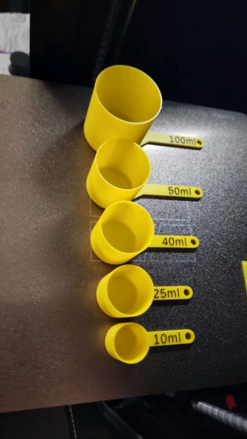 Set de cuillères doseuses — imprimé en 3D