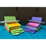 Porte-notes adhésives avec pochoirs