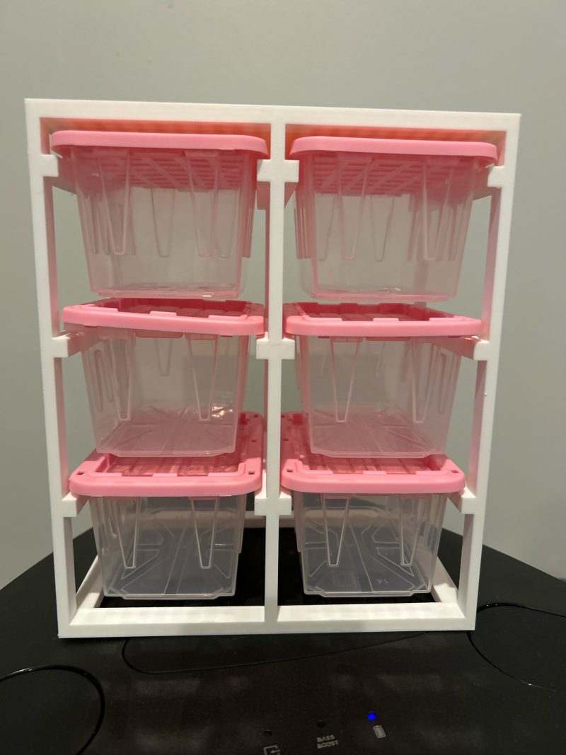 Mini bacs de rangement à poignées — lot de 4