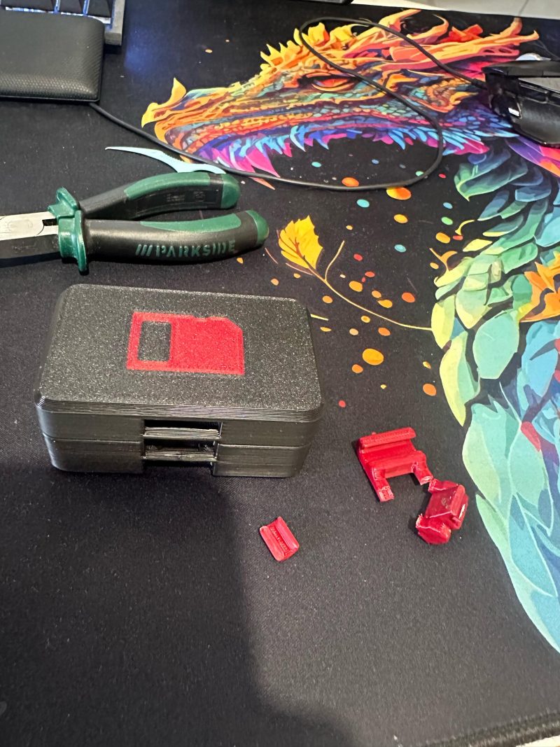 Boîte de rangement pour cartes SD et micro SD